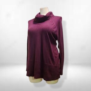 CYRUS Brand Elegant Plum/Burgundy Women's Sweater 2x